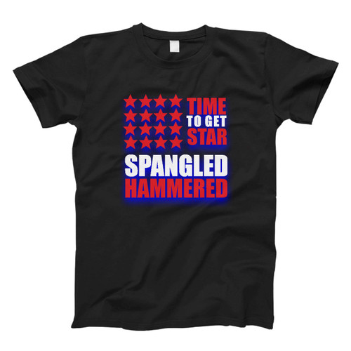 Time To Get Star Spangled Hammered Flag Fresh Men T Shirt