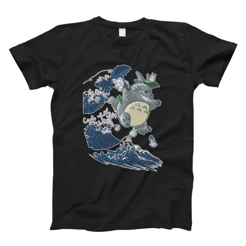 totoro and great wave of kanagawa Fresh Men T Shirt