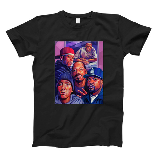 Unique Colourful Portraits of Celebrities by Evgeny Parfenov Fresh Men T Shirt