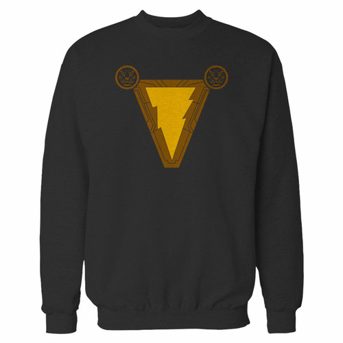 Your shazams chest logo 1 crewneck sweatshirt just got an update. This super comfortable and lighter weight crewneck will become your favorite go-to sweatshirt. The cozy spandex cuffs and waistband make this pill-resistant sweatshirt a fan favorite.And your group will look and feel their best in this premium ringspun cotton crew.