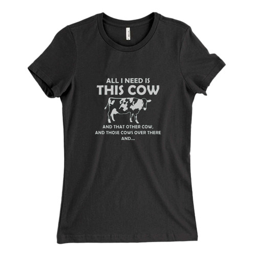 These are all i need is this cow Fresh Women T Shirt that are cute tied to the side or paired with a cardigan or jacket for a more styled look. So comfy and classic, they are sure to make your vacation extra magical.