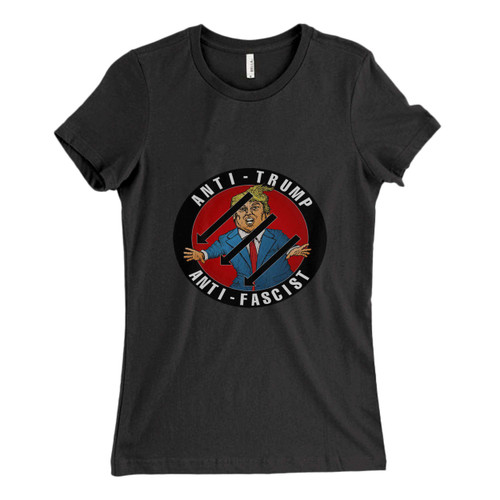 These are Anti Trump Anti Fascist Fresh Women T Shirt that are cute tied to the side or paired with a cardigan or jacket for a more styled look. So comfy and classic, they are sure to make your vacation extra magical.