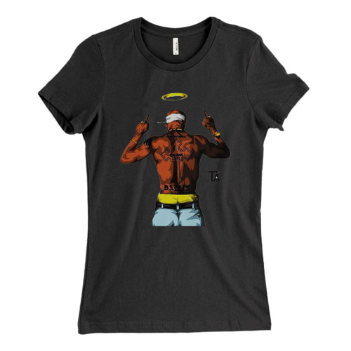 These are Back Tupac Angel Fresh Women T Shirt that are cute tied to the side or paired with a cardigan or jacket for a more styled look. So comfy and classic, they are sure to make your vacation extra magical.