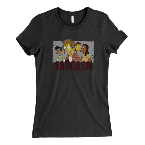 These are Bart Family Sadgasm Fresh Women T Shirt that are cute tied to the side or paired with a cardigan or jacket for a more styled look. So comfy and classic, they are sure to make your vacation extra magical.