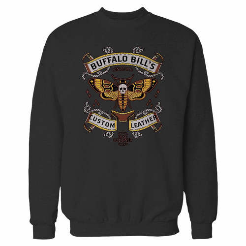 Your silence of the lambs buffalo bills custom leather crewneck sweatshirt just got an update. This super comfortable and lighter weight crewneck will become your favorite go-to sweatshirt. The cozy spandex cuffs and waistband make this pill-resistant sweatshirt a fan favorite.And your group will look and feel their best in this premium ringspun cotton crew.