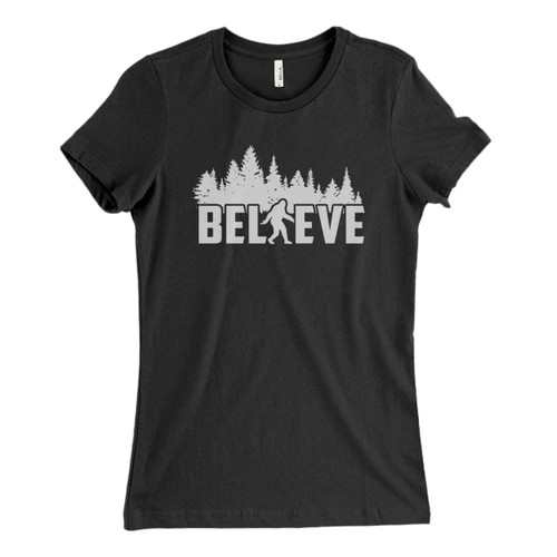 These are Believe In Bigfoot Fresh Women T Shirt that are cute tied to the side or paired with a cardigan or jacket for a more styled look. So comfy and classic, they are sure to make your vacation extra magical.