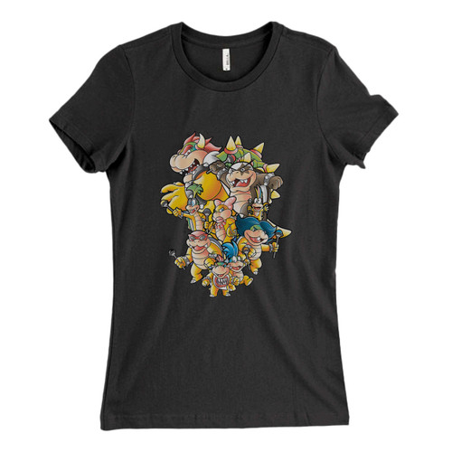 These are Bowser Family Super Mario Fresh Women T Shirt that are cute tied to the side or paired with a cardigan or jacket for a more styled look. So comfy and classic, they are sure to make your vacation extra magical.