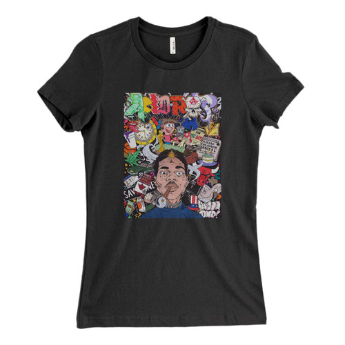 These are chance the rapper drawings Fresh Women T Shirt that are cute tied to the side or paired with a cardigan or jacket for a more styled look. So comfy and classic, they are sure to make your vacation extra magical.