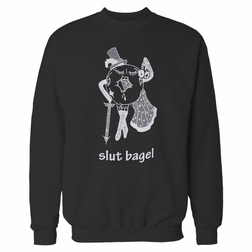Your slut bagel crewneck sweatshirt just got an update. This super comfortable and lighter weight crewneck will become your favorite go-to sweatshirt. The cozy spandex cuffs and waistband make this pill-resistant sweatshirt a fan favorite.And your group will look and feel their best in this premium ringspun cotton crew.