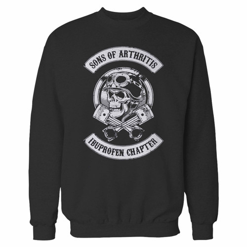 Your sons of arthritis ibuprofen chapter 1 crewneck sweatshirt just got an update. This super comfortable and lighter weight crewneck will become your favorite go-to sweatshirt. The cozy spandex cuffs and waistband make this pill-resistant sweatshirt a fan favorite.And your group will look and feel their best in this premium ringspun cotton crew.