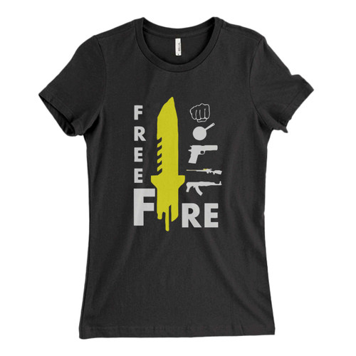 These are Free Fire Mobile Fresh Women T Shirt that are cute tied to the side or paired with a cardigan or jacket for a more styled look. So comfy and classic, they are sure to make your vacation extra magical.