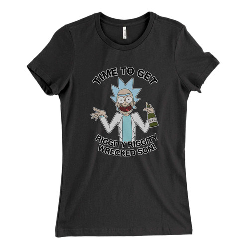 These are funny rick and morty riggity wrecked Fresh Women T Shirt that are cute tied to the side or paired with a cardigan or jacket for a more styled look. So comfy and classic, they are sure to make your vacation extra magical.