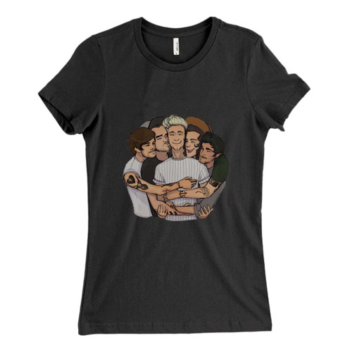 These are hug cartoon one direction Fresh Women T Shirt that are cute tied to the side or paired with a cardigan or jacket for a more styled look. So comfy and classic, they are sure to make your vacation extra magical.