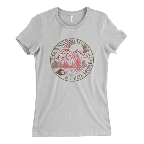 These are I Hate People Camping Hiking Fresh Women T Shirt that are cute tied to the side or paired with a cardigan or jacket for a more styled look. So comfy and classic, they are sure to make your vacation extra magical.