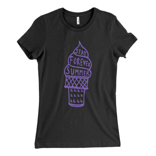 These are Ice Cream Cone Stay Forever Summer Fresh Women T Shirt that are cute tied to the side or paired with a cardigan or jacket for a more styled look. So comfy and classic, they are sure to make your vacation extra magical.