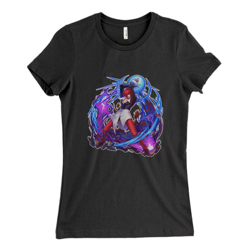 These are Iori Yagami King of Fighters Fresh Women T Shirt that are cute tied to the side or paired with a cardigan or jacket for a more styled look. So comfy and classic, they are sure to make your vacation extra magical.