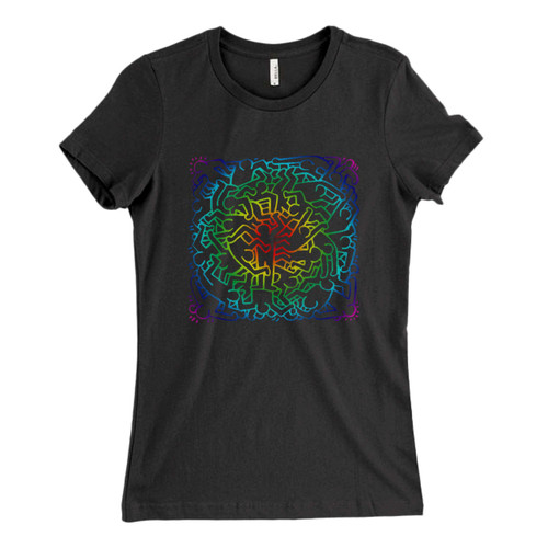 These are Keith Haring Dancing Art Fresh Women T Shirt that are cute tied to the side or paired with a cardigan or jacket for a more styled look. So comfy and classic, they are sure to make your vacation extra magical.