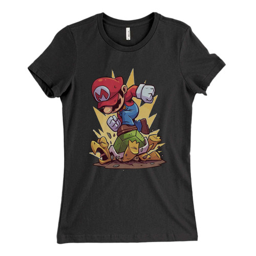 These are Mario Bross Angry Fresh Women T Shirt that are cute tied to the side or paired with a cardigan or jacket for a more styled look. So comfy and classic, they are sure to make your vacation extra magical.