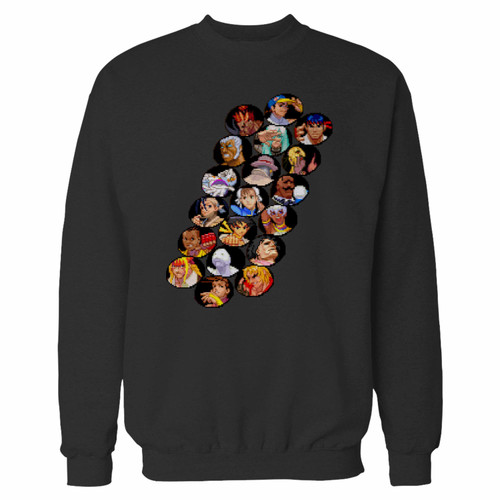 Your street fighter iii 3rd strike character select crewneck sweatshirt just got an update. This super comfortable and lighter weight crewneck will become your favorite go-to sweatshirt. The cozy spandex cuffs and waistband make this pill-resistant sweatshirt a fan favorite.And your group will look and feel their best in this premium ringspun cotton crew.