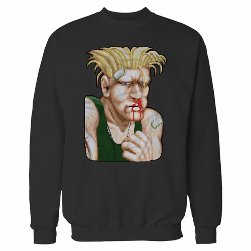 Your street fighter ii guile defeated crewneck sweatshirt just got an update. This super comfortable and lighter weight crewneck will become your favorite go-to sweatshirt. The cozy spandex cuffs and waistband make this pill-resistant sweatshirt a fan favorite.And your group will look and feel their best in this premium ringspun cotton crew.
