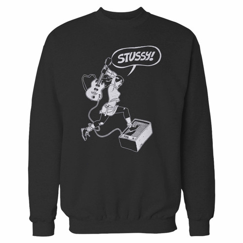 Your stussy x xaime hernandez punk girl crewneck sweatshirt just got an update. This super comfortable and lighter weight crewneck will become your favorite go-to sweatshirt. The cozy spandex cuffs and waistband make this pill-resistant sweatshirt a fan favorite.And your group will look and feel their best in this premium ringspun cotton crew.