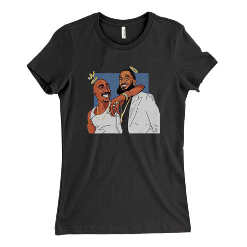 These are Rise Above Tupac and Nipsey Hussle Fresh Women T Shirt that are cute tied to the side or paired with a cardigan or jacket for a more styled look. So comfy and classic, they are sure to make your vacation extra magical.