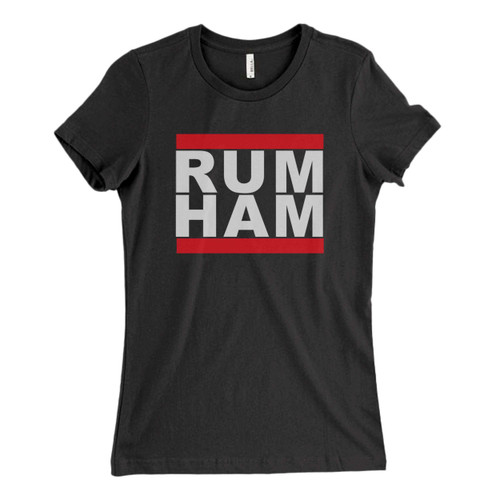 These are Rum Ham Fresh Women T Shirt that are cute tied to the side or paired with a cardigan or jacket for a more styled look. So comfy and classic, they are sure to make your vacation extra magical.