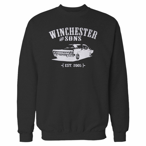 Your supernatural winchester and sons crewneck sweatshirt just got an update. This super comfortable and lighter weight crewneck will become your favorite go-to sweatshirt. The cozy spandex cuffs and waistband make this pill-resistant sweatshirt a fan favorite.And your group will look and feel their best in this premium ringspun cotton crew.