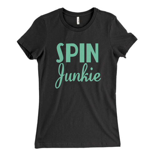 These are Spin Junkie Spin Class Spinning Fresh Women T Shirt that are cute tied to the side or paired with a cardigan or jacket for a more styled look. So comfy and classic, they are sure to make your vacation extra magical.