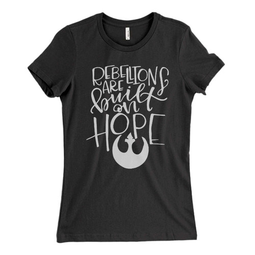 These are Starwars Rebelions Logo Fresh Women T Shirt that are cute tied to the side or paired with a cardigan or jacket for a more styled look. So comfy and classic, they are sure to make your vacation extra magical.