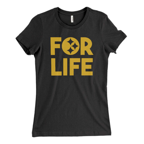 These are Steelers For Life Fresh Women T Shirt that are cute tied to the side or paired with a cardigan or jacket for a more styled look. So comfy and classic, they are sure to make your vacation extra magical.