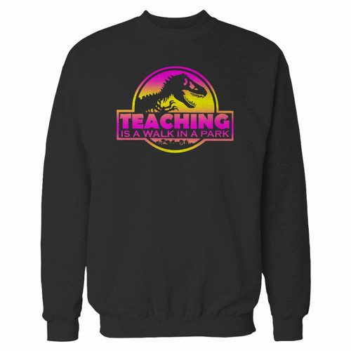 Your teaching is a walk in the park 1 crewneck sweatshirt just got an update. This super comfortable and lighter weight crewneck will become your favorite go-to sweatshirt. The cozy spandex cuffs and waistband make this pill-resistant sweatshirt a fan favorite.And your group will look and feel their best in this premium ringspun cotton crew.