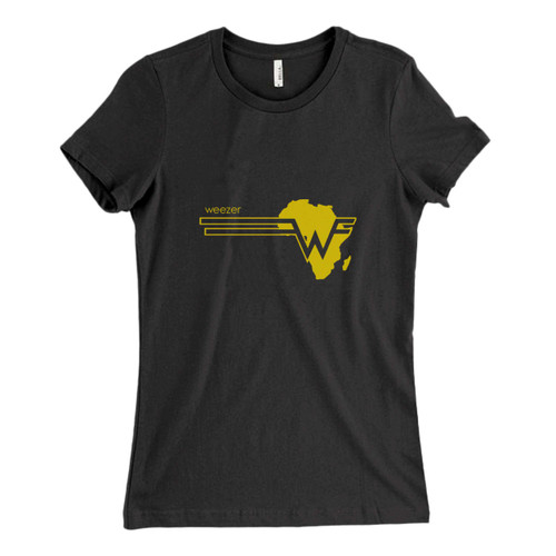 These are Weezer Africa Logo Fresh Women T Shirt that are cute tied to the side or paired with a cardigan or jacket for a more styled look. So comfy and classic, they are sure to make your vacation extra magical.