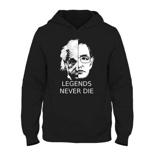 Was created with comfort in mind, this Albert Einstein Stephen Hawking Legends Never Die Fresh Hoodie lighter weight is perfect for any activity. Teams and groups love this hoodie for its affordable price and variety of colors.