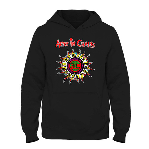 Was created with comfort in mind, this alice in chains sun logo colored Fresh Hoodie lighter weight is perfect for any activity. Teams and groups love this hoodie for its affordable price and variety of colors.