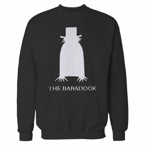 Your the babadook horror movie crewneck sweatshirt just got an update. This super comfortable and lighter weight crewneck will become your favorite go-to sweatshirt. The cozy spandex cuffs and waistband make this pill-resistant sweatshirt a fan favorite.And your group will look and feel their best in this premium ringspun cotton crew.