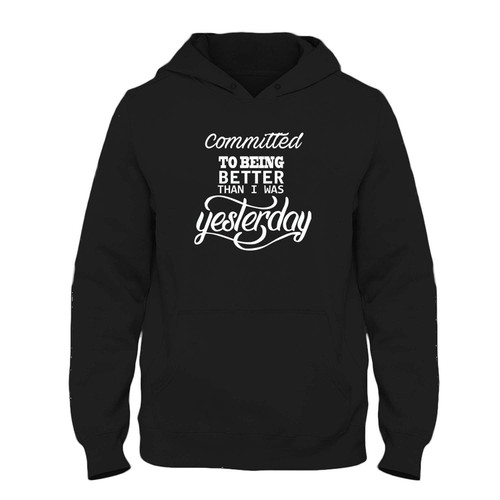 Was created with comfort in mind, this Committed To Being Better Than I Was Yesterday Workout Fresh Best Hoodie lighter weight is perfect for any activity. Teams and groups love this hoodie for its affordable price and variety of colors.