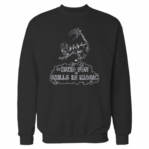 Your the liger bred for skills in magic crewneck sweatshirt just got an update. This super comfortable and lighter weight crewneck will become your favorite go-to sweatshirt. The cozy spandex cuffs and waistband make this pill-resistant sweatshirt a fan favorite.And your group will look and feel their best in this premium ringspun cotton crew.