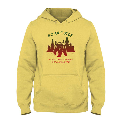 Was created with comfort in mind, this Go Outside Worst Case Scenario A Bear Kills You Fresh Best Hoodie lighter weight is perfect for any activity. Teams and groups love this hoodie for its affordable price and variety of colors.