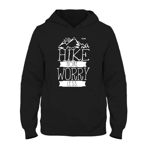 Was created with comfort in mind, this Hike More Worry Less Fresh Best Hoodie lighter weight is perfect for any activity. Teams and groups love this hoodie for its affordable price and variety of colors.