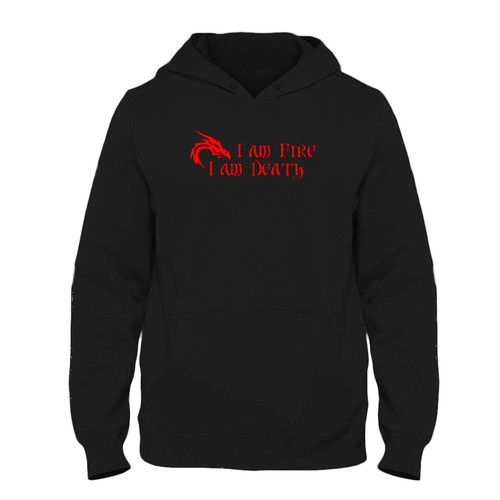 Was created with comfort in mind, this I Am Fire, I Am Death Dragon Fresh Best Hoodie lighter weight is perfect for any activity. Teams and groups love this hoodie for its affordable price and variety of colors.