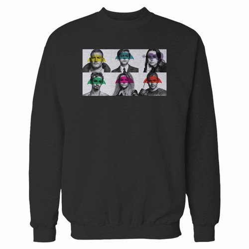 Your the umbrella academy tv crewneck sweatshirt just got an update. This super comfortable and lighter weight crewneck will become your favorite go-to sweatshirt. The cozy spandex cuffs and waistband make this pill-resistant sweatshirt a fan favorite.And your group will look and feel their best in this premium ringspun cotton crew.