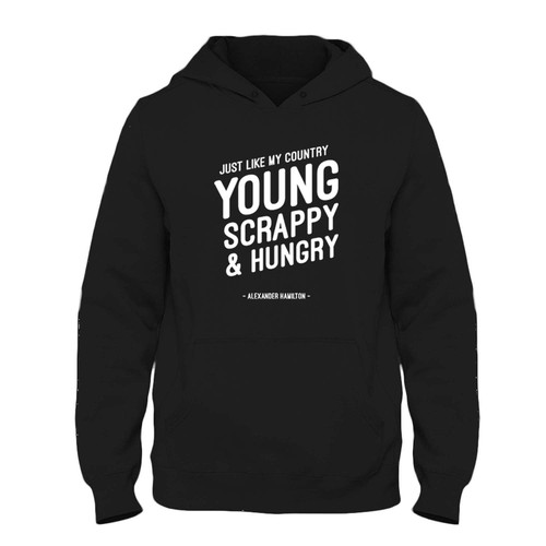 Was created with comfort in mind, this Just Like My Country Young Scrappy And Hungry Fresh Best Hoodie lighter weight is perfect for any activity. Teams and groups love this hoodie for its affordable price and variety of colors.