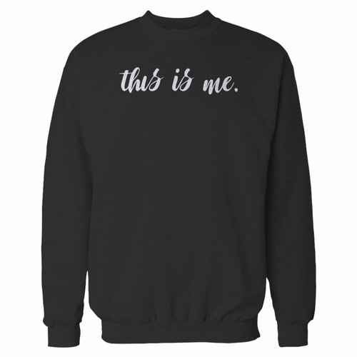 Your this is me musical fan the greatest showman music theater crewneck sweatshirt just got an update. This super comfortable and lighter weight crewneck will become your favorite go-to sweatshirt. The cozy spandex cuffs and waistband make this pill-resistant sweatshirt a fan favorite.And your group will look and feel their best in this premium ringspun cotton crew.