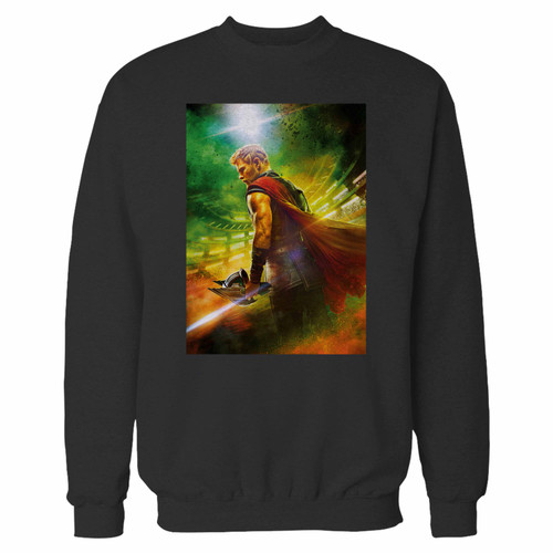 Your thor ragnarok movie poster crewneck sweatshirt just got an update. This super comfortable and lighter weight crewneck will become your favorite go-to sweatshirt. The cozy spandex cuffs and waistband make this pill-resistant sweatshirt a fan favorite.And your group will look and feel their best in this premium ringspun cotton crew.