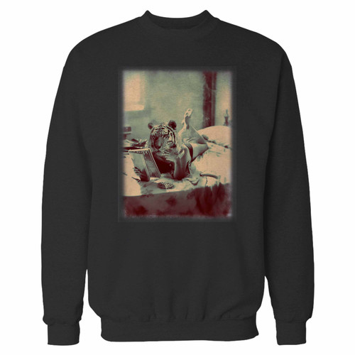 Your tiger head lion tigresse hipster swag dope supreme crewneck sweatshirt just got an update. This super comfortable and lighter weight crewneck will become your favorite go-to sweatshirt. The cozy spandex cuffs and waistband make this pill-resistant sweatshirt a fan favorite.And your group will look and feel their best in this premium ringspun cotton crew.