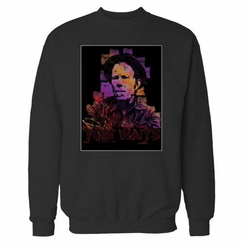 Your tom waits music legend crewneck sweatshirt just got an update. This super comfortable and lighter weight crewneck will become your favorite go-to sweatshirt. The cozy spandex cuffs and waistband make this pill-resistant sweatshirt a fan favorite.And your group will look and feel their best in this premium ringspun cotton crew.