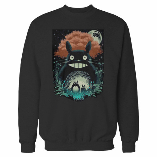 Your totoro original art ghibli anime crewneck sweatshirt just got an update. This super comfortable and lighter weight crewneck will become your favorite go-to sweatshirt. The cozy spandex cuffs and waistband make this pill-resistant sweatshirt a fan favorite.And your group will look and feel their best in this premium ringspun cotton crew.