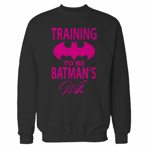 Your training to be batmans wife crewneck sweatshirt just got an update. This super comfortable and lighter weight crewneck will become your favorite go-to sweatshirt. The cozy spandex cuffs and waistband make this pill-resistant sweatshirt a fan favorite.And your group will look and feel their best in this premium ringspun cotton crew.