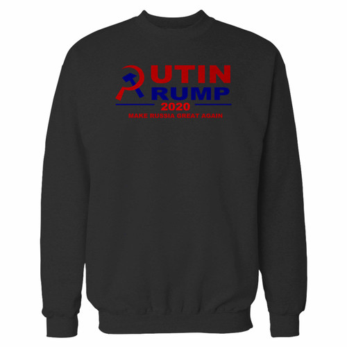 Your trump putin 2020 parody crewneck sweatshirt just got an update. This super comfortable and lighter weight crewneck will become your favorite go-to sweatshirt. The cozy spandex cuffs and waistband make this pill-resistant sweatshirt a fan favorite.And your group will look and feel their best in this premium ringspun cotton crew.